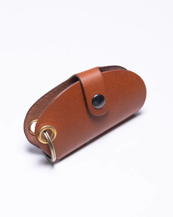 Key_Wrap_-_Tan_Black_Leather_Wrap_Keychain