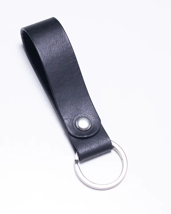 The_Strip_-_Black__Full_Grain_Leather_Keychain