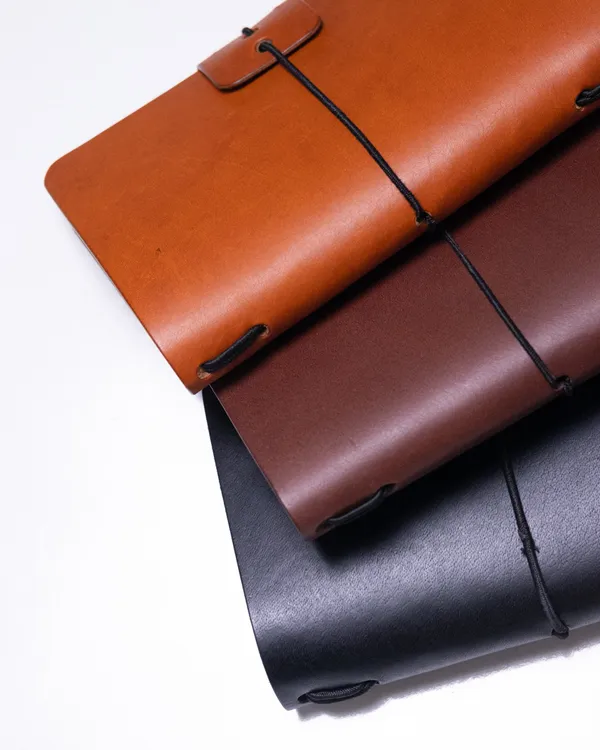 The_Ink_A6_-_Tan_Full_Grain_Leather_Journal_Cover_with_Notebooks