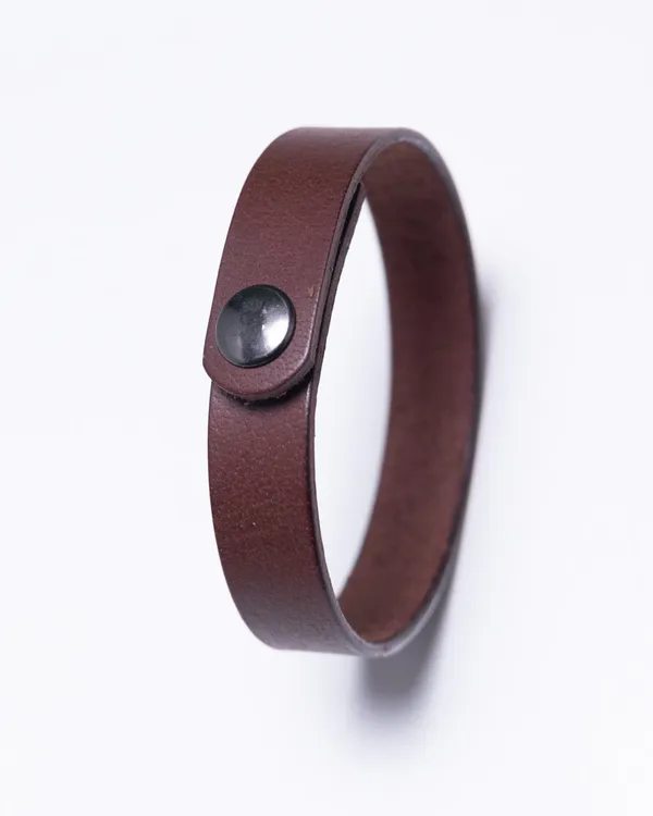 The_Strand_-_Brown_Full_Grain_Leather_Wrist_Band