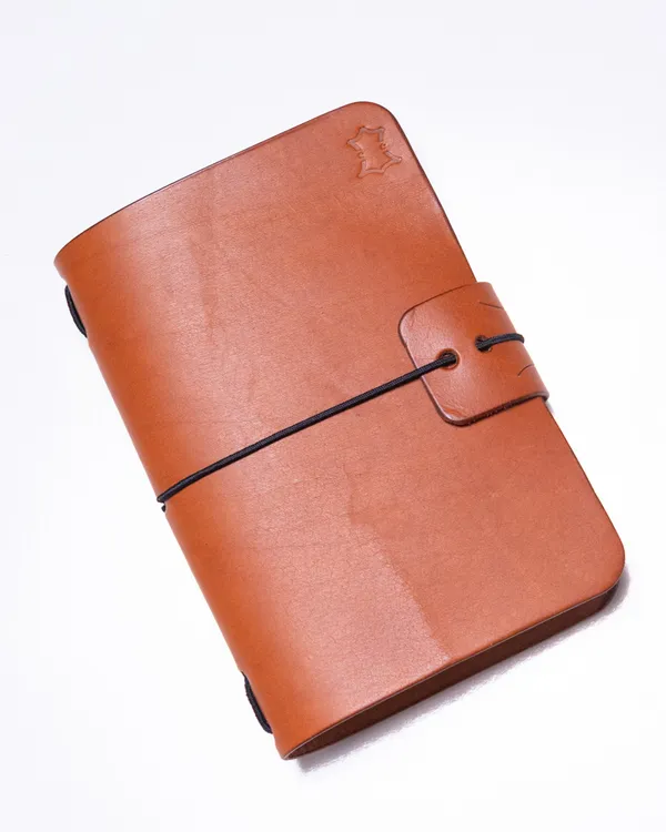 The_Ink_A6_-_Tan_Full_Grain_Leather_Journal_Cover_with_Notebooks