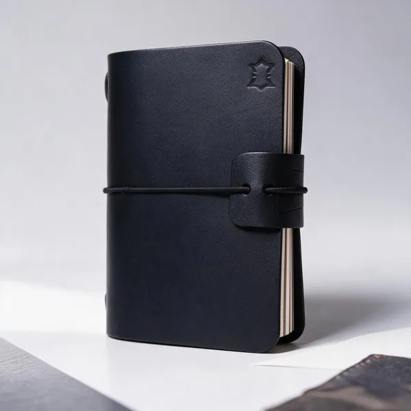 The_Ink_A6_-_Black_Full_Grain_Leather_Journal_Cover_with_Notebooks