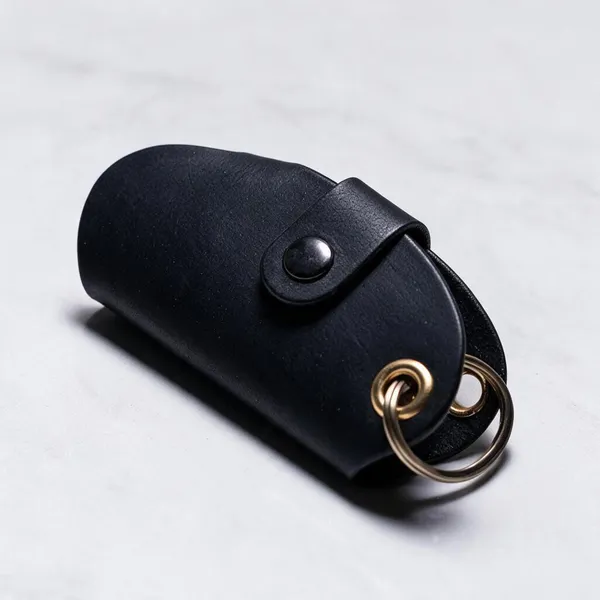 Key_Wrap_-_Black_Full_Grain_Leather_Wrap_Keychain