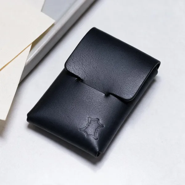 Little_Chest_-_Black_Full_Grain_Leather_Origami_Card_Holder_Wallet