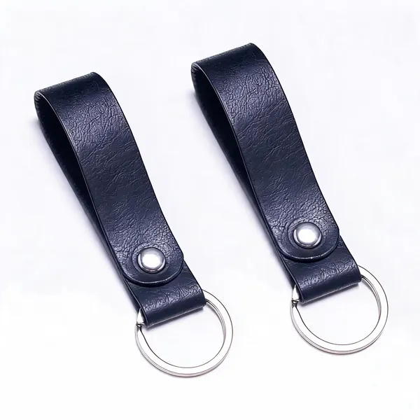 The_Strip_-_Black__Full_Grain_Leather_Keychain_-_Pack_of_2
