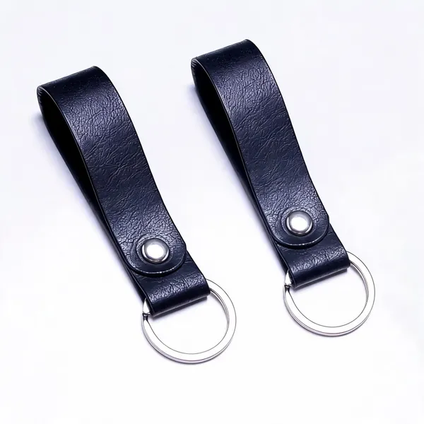 The_Strip_-_Black__Full_Grain_Leather_Keychain_-_Pack_of_2