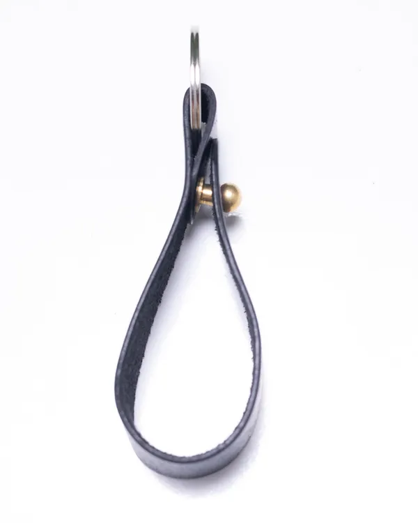 The_Loop_-_Black_Full_Grain_Leather_Belt_Loop_Keychain