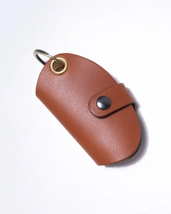 Key_Wrap_-_Tan_Black_Leather_Wrap_Keychain