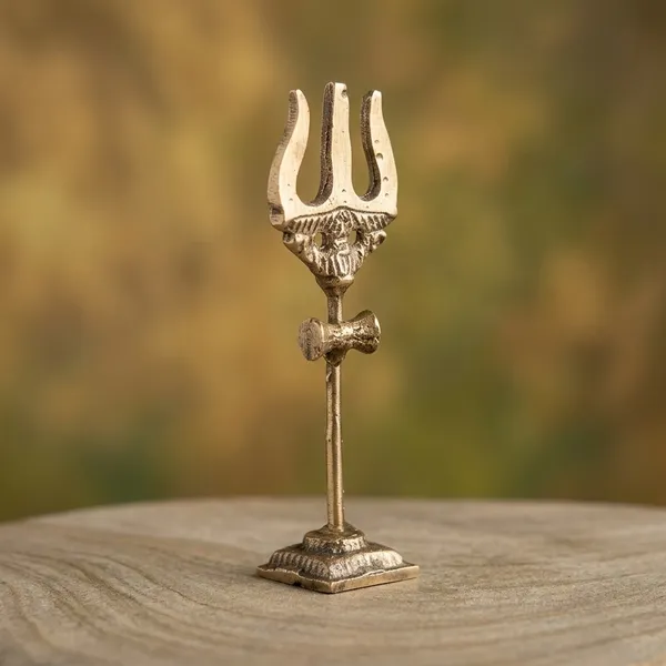 Metal_Religious_Trishul_With_Damru_Stand