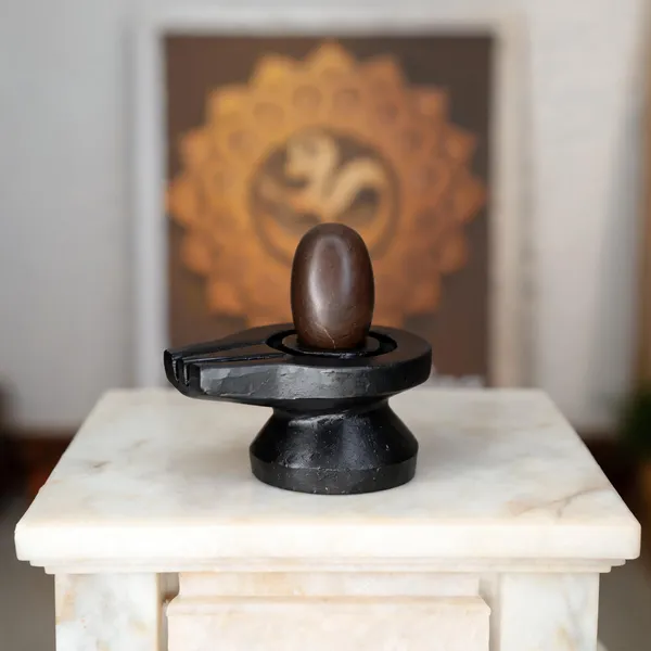 Narmada_Stone_Black_Shivling_With_Damru_Jaladhari_1.5_Inch