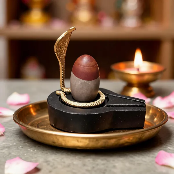 Narmada_Stone_Black_Shivling_With_Nag_Set_For_Pooja_Decor