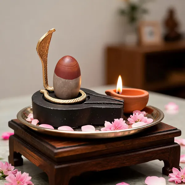 Narmada_Stone_Black_Shivling_With_Nag_Set_For_Pooja_Decor