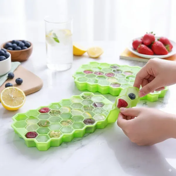 Silicone_Honeycomb_Ice_Cube_Tray_Without_Lid