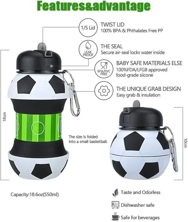 Football_Folding_Juicing_Cup