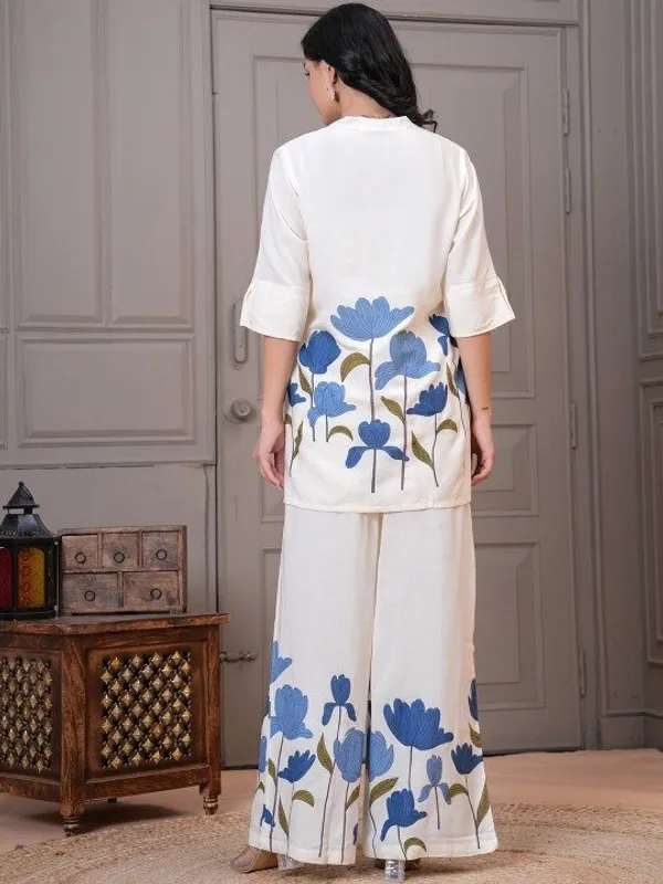 White_Floral_Kurta_Palazzo_Set_for_Women