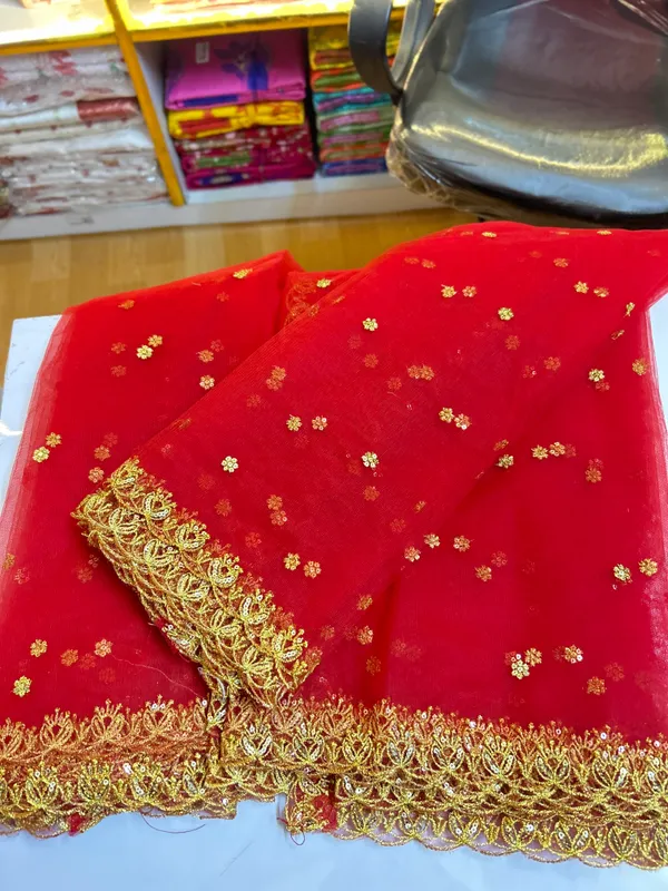 Blue_Blue_Embroidered_Bridal_Net_Dupatta