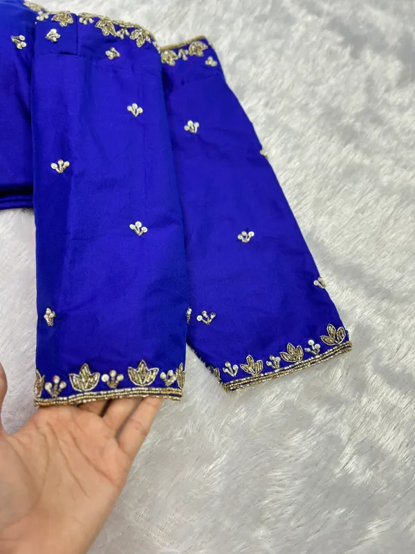 Blue_Aari_Work_Bridal_Blouse