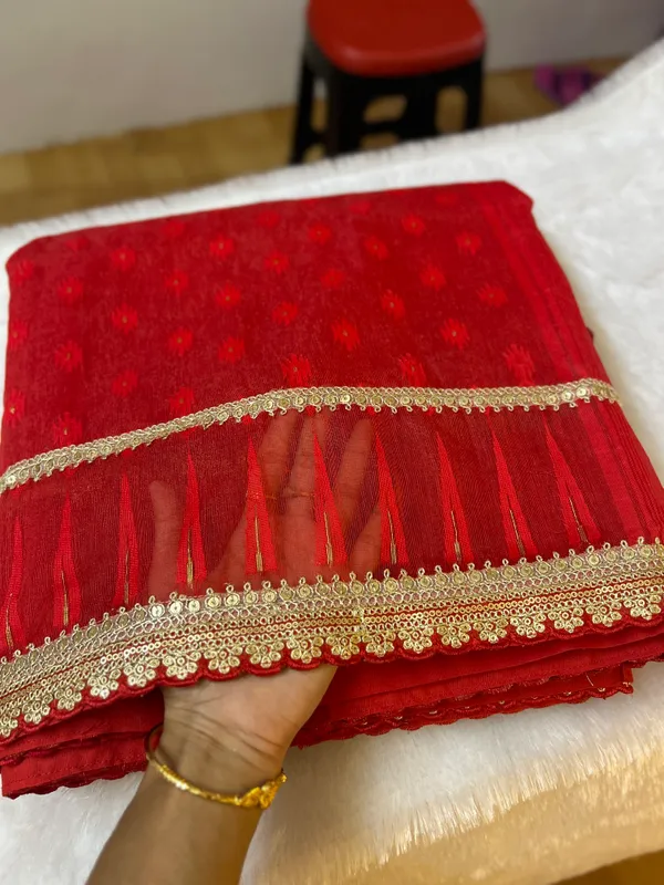 Yellow_Jamdani_Saree_and_Blouse_Set