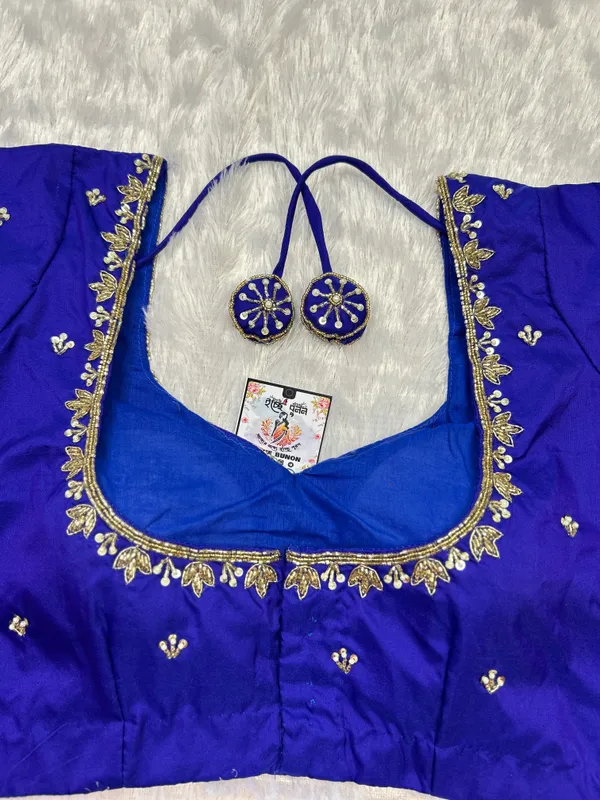 Blue_Aari_Work_Bridal_Blouse