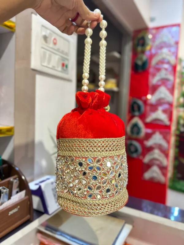 Red_Velvet_Embellished_Bridal_Batwa_/_Potli_Bag_for_Women