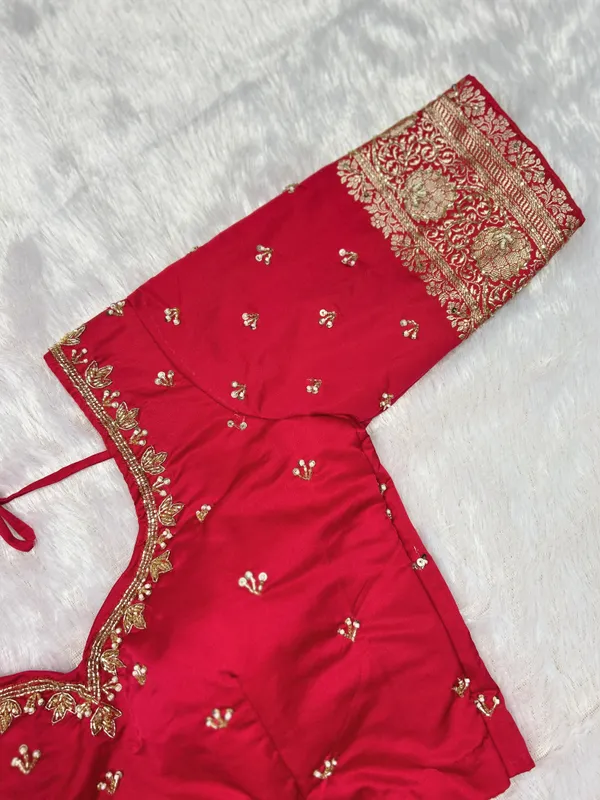 Red_Satin_Embroidered_Aari_Work_Blouse_for_Women