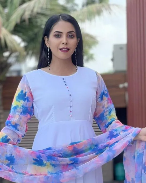 Lavender_Floral_Anarkali_Kurta_Set_For_Women