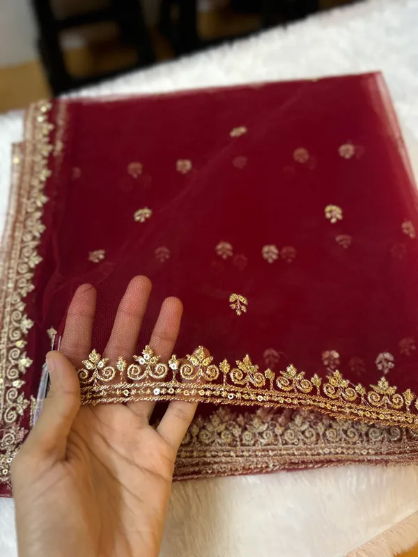 Maroon_Net_Embroidered_Bridal_Dupatta_for_Women