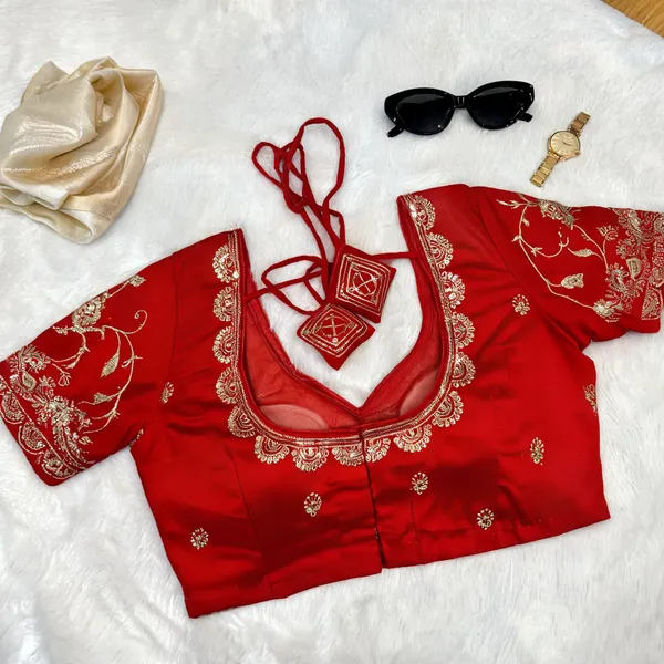 Red_Georgette_Gold_Floral_Embroidered_Bridal_Blouse_For_Women