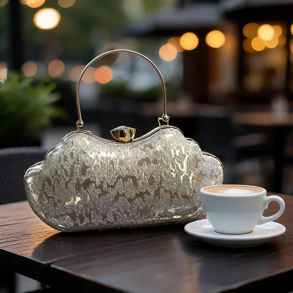 Silver_Canvas_Embellished_Wedding_Clutch_Bag_For_Women