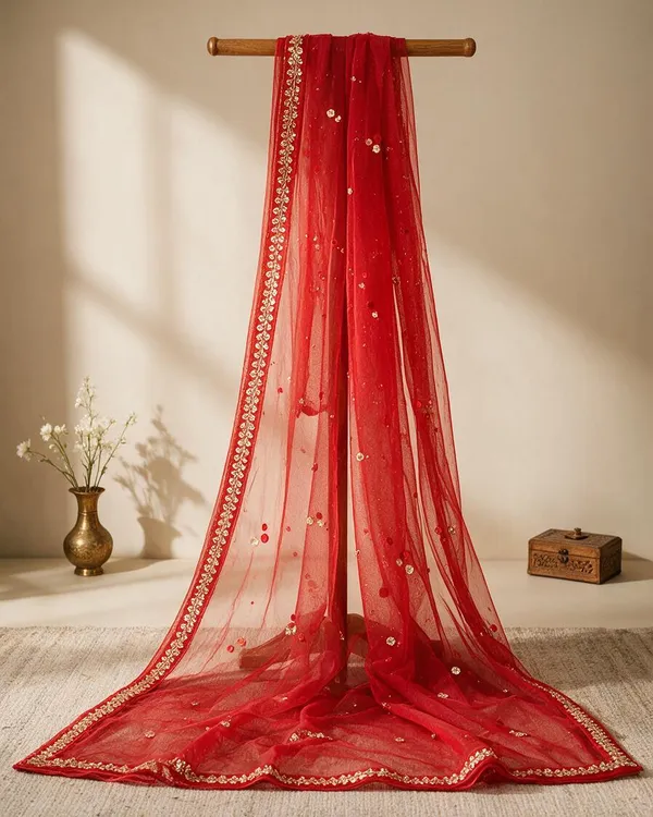 Red_Net_Sequin_Embroidered_Bridal_Dupatta_For_Women