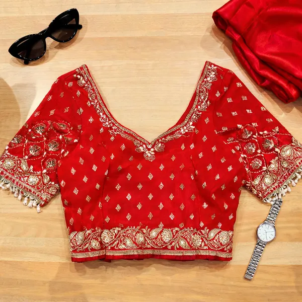 Red_Georgette_Aari_Work_Bridal_Blouse_For_Women