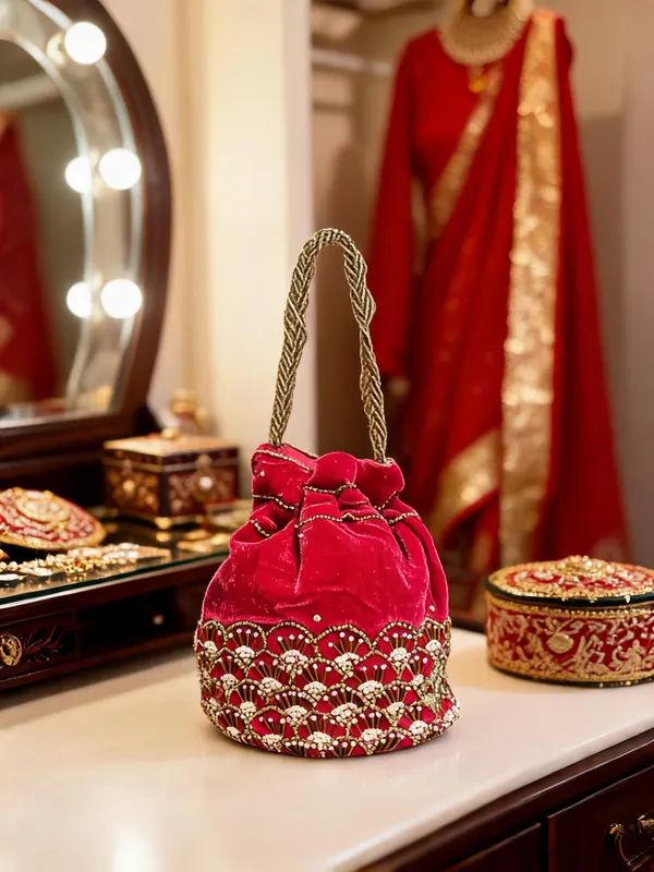 Red_Velvet_Beadwork_Bridal_Potli_Bag_For_Women