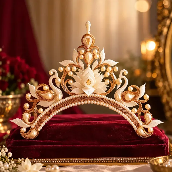 Gold_Alloy_Bead_Embellished_Bridal_Mukut_For_Women