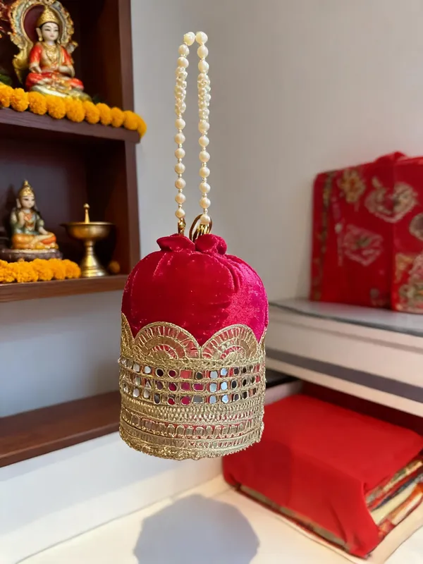 Pink_Velvet_Embellished_Bridal_Potli_Bag_For_Women