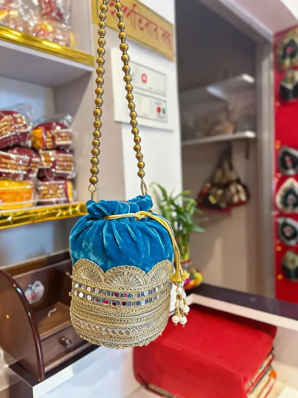 Blue_Georgette_Canvas_Embellished_Bridal_Potli_Bag