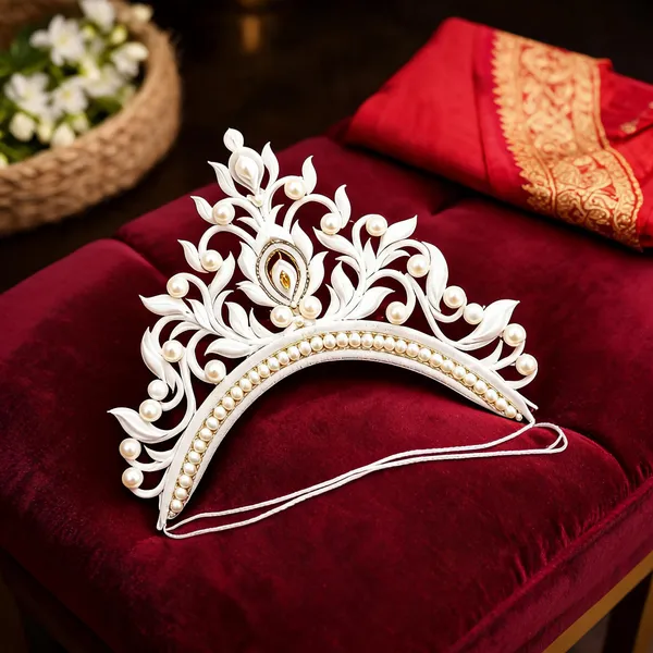 White_Beaded_Pearl_Bridal_Mukut_Crown