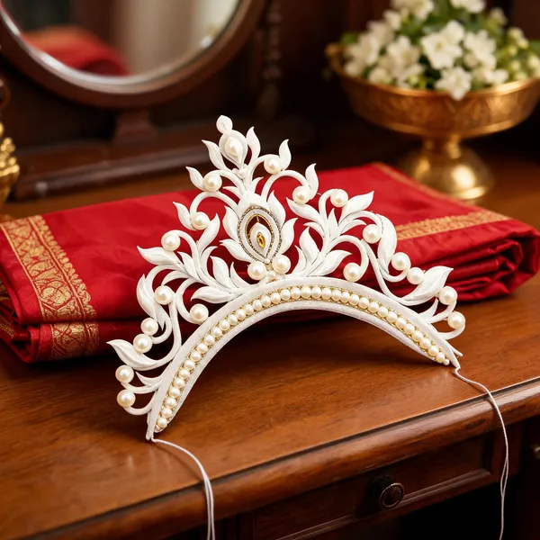 White_Beaded_Pearl_Bridal_Mukut_Crown