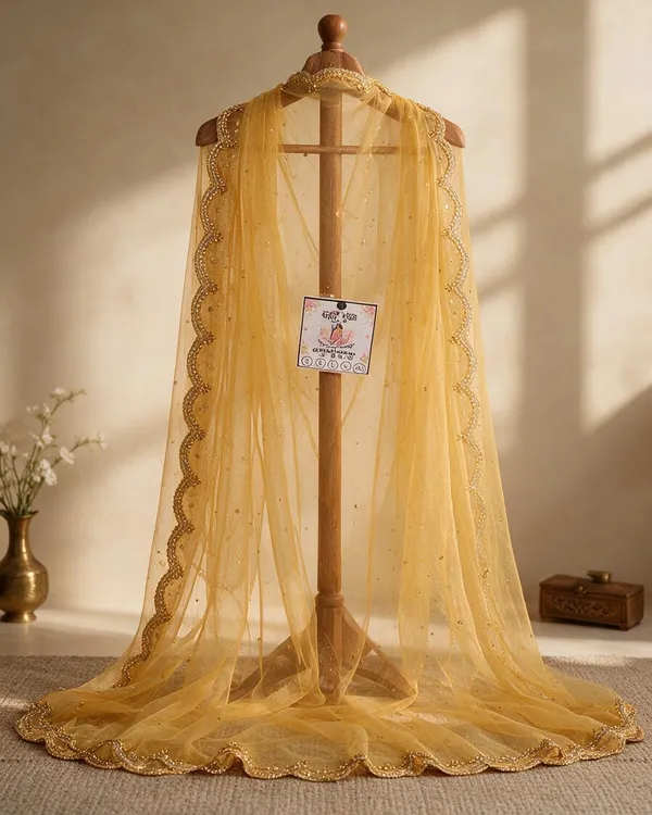 Yellow_Net_Sequin_Embroidered_Bridal_Dupatta_For_Women