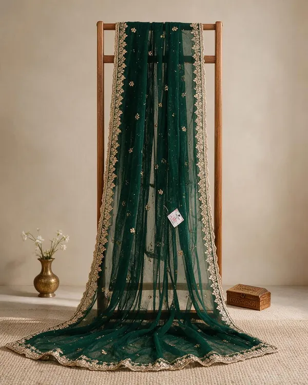 Green_Net_Sequin_Embroidered_Bridal_Dupatta_For_Women