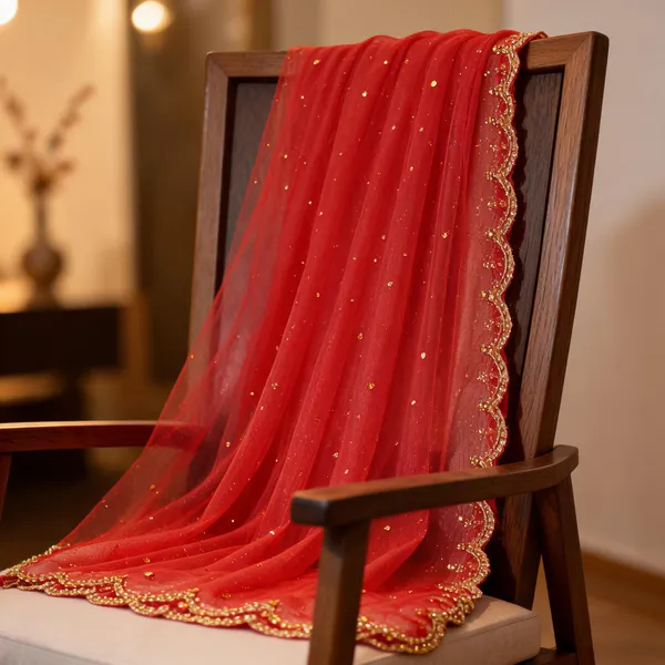 Red_Net_Stone-Embellished_Bridal_Dupatta_For_Women