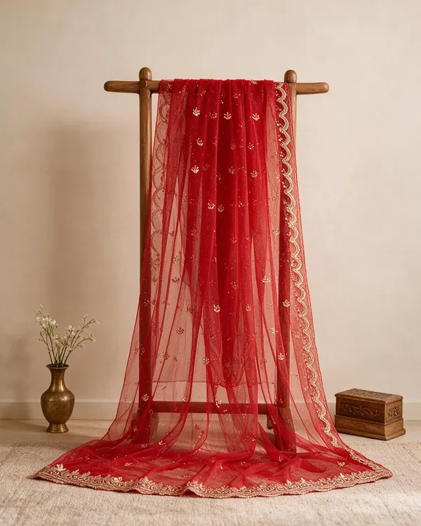 Red_Net_Sequin_Embroidered_Bridal_Dupatta_For_Women