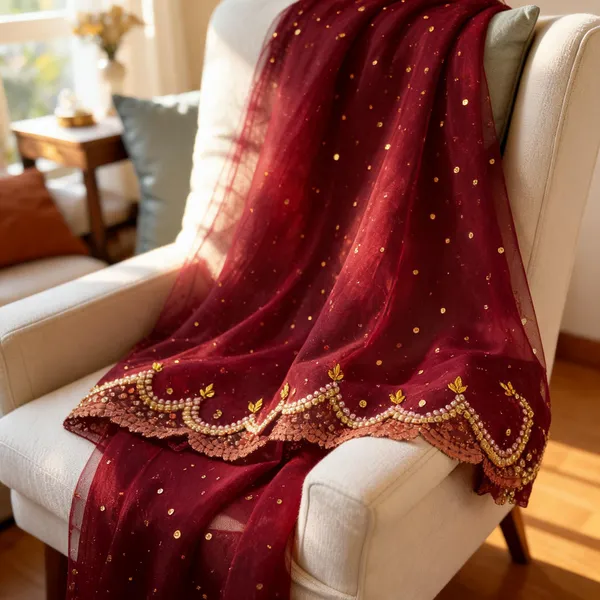 Maroon_Net_Sequin_Embroidered_Bridal_Dupatta_For_Women