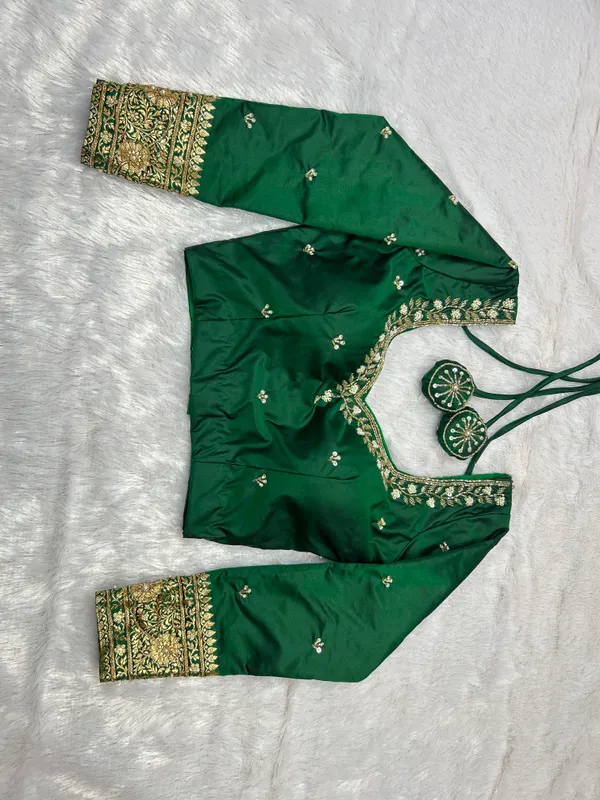 Green_Satin_Aari_Work_Blouse_for_Women