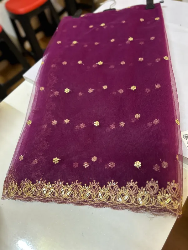 Purple_Embroidered_Bridal_Net_Dupatta