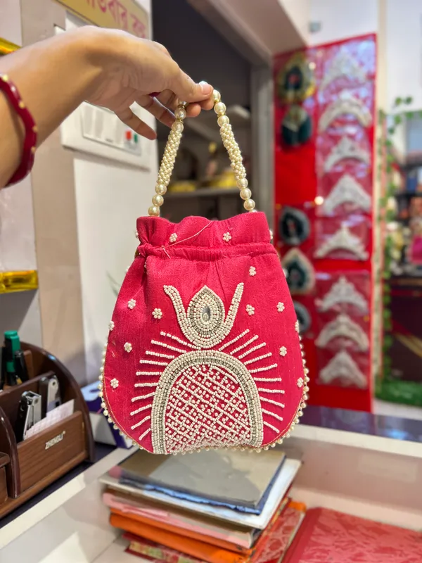 Orange_Black_Velvet_Embellished_Bridal_Batwa_/_Potli_Bag_for_Women