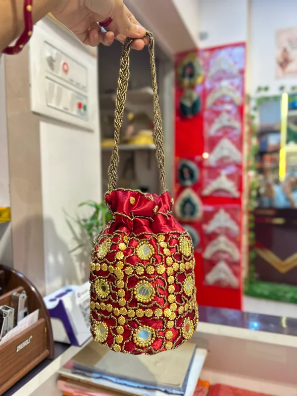 Red_Velvet_Embellished_Bridal_Batwa_/_Potli_Bag_for_Women