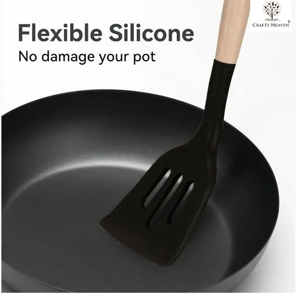 Black_Wooden_Handle_Silicone_Spatula_Set_For_Kitchen_(Set_Of_5)