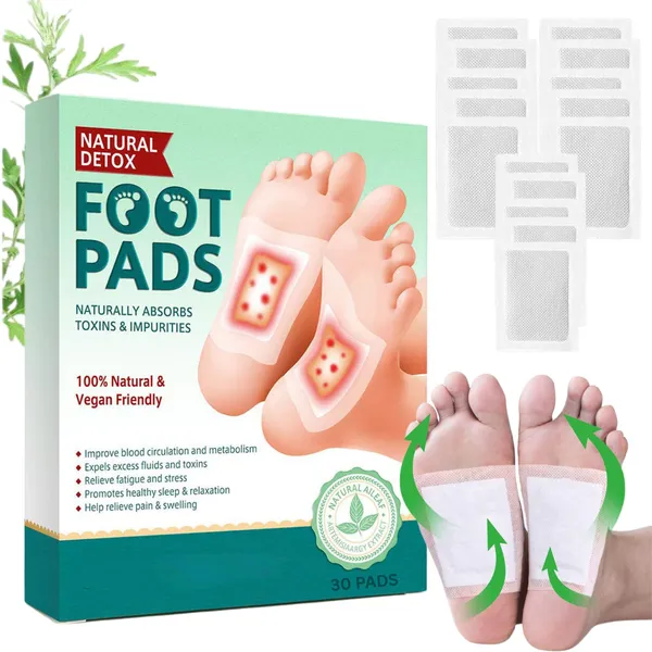 Foot_Pads_For_Weight_Loss_Natural_Ingredients_For_Sleep_Aid_Pain_Relief_Toxin_Removal_With_Bamboo_Vinegar_And_Acupoint_Micro_Massage_Technology_Herbal_Foot_Patch_Pack_30