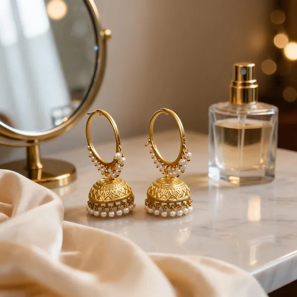 Gold_Brass_Traditional_Jhumka_Earrings_For_Women