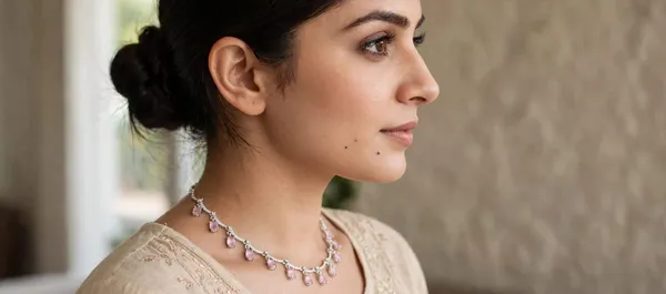 Pink_Stone_Silver-Tone_Necklace_Set_for_Women